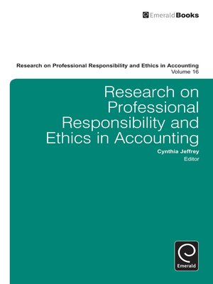 cover image of Research on Professional Responsibility and Ethics in Accounting, Volume 16